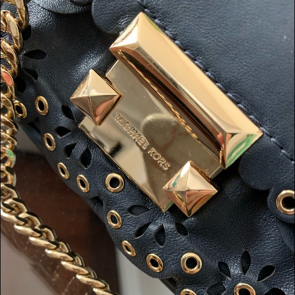 Michael Kors Handbags - - NEW Michael Kors Lambskin Sloan Rivet Crossbody